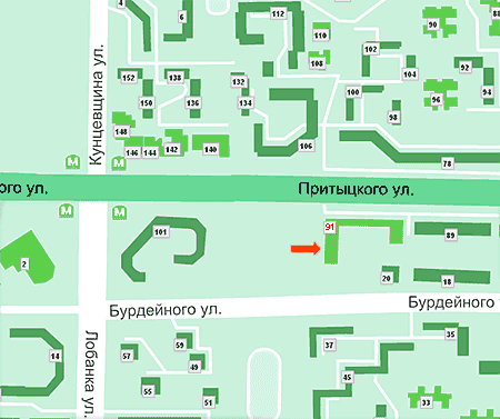 Карта расположения